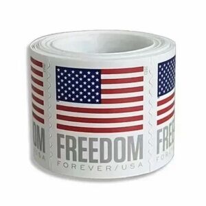 Forever Stamps 2023 Freedom Flag. 60 Roll Of 6000 First Class USPS Stamp
